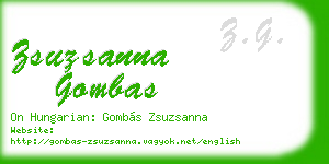 zsuzsanna gombas business card